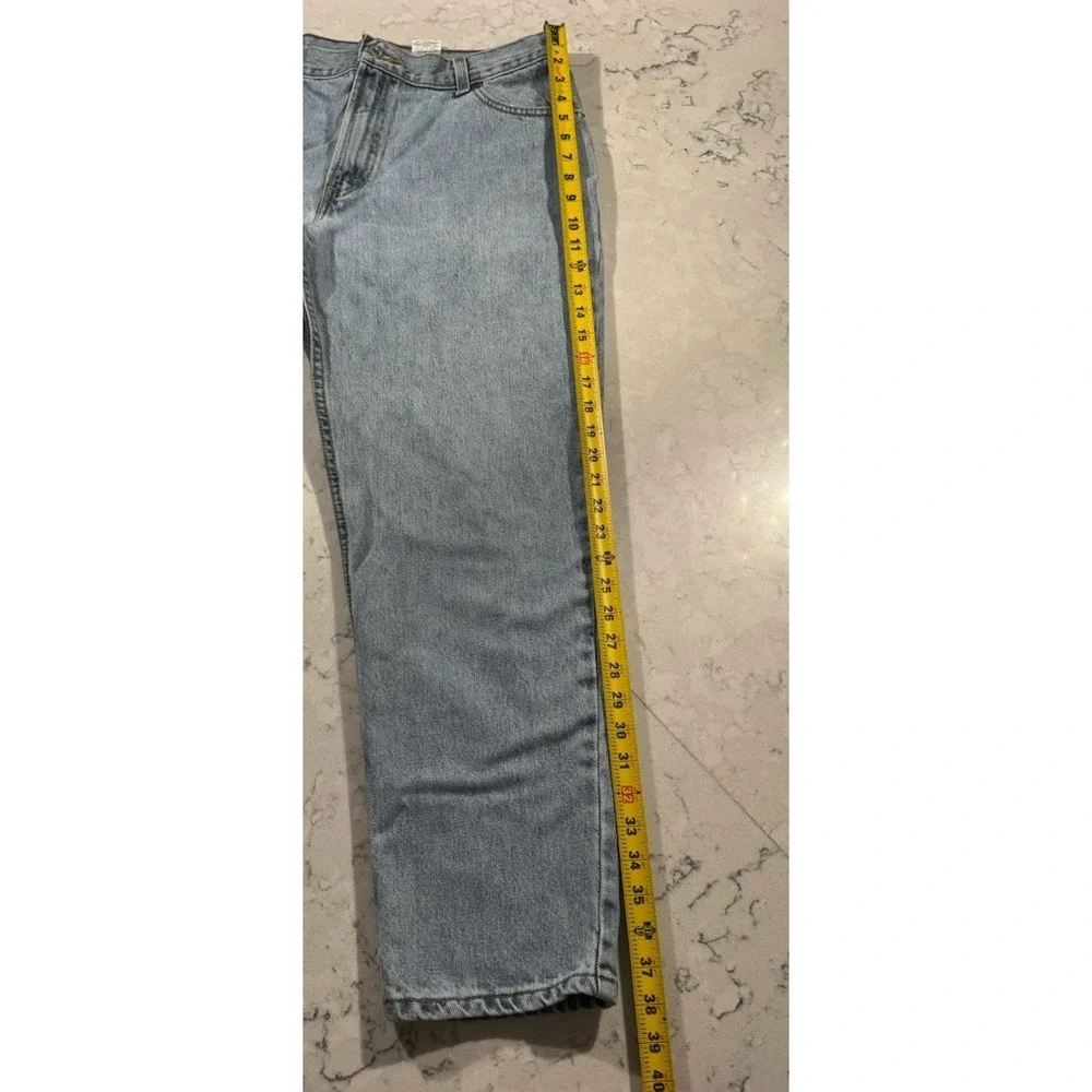VTG Y2K Levi's 550 Jeans Womens 14 Blue Light Wash Relaxed‎ Tapered Mom Denim